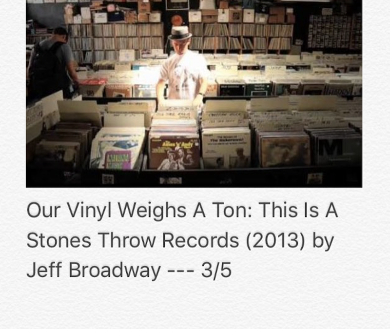 Our Vinyl Weighs A Ton : This Is A Stones Throw Records