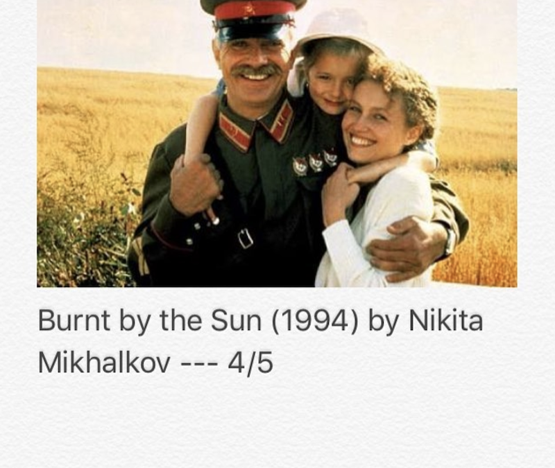 Burnt By The Sun