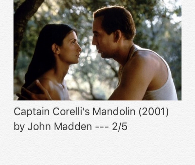 Captain Corelli’s Mandolin