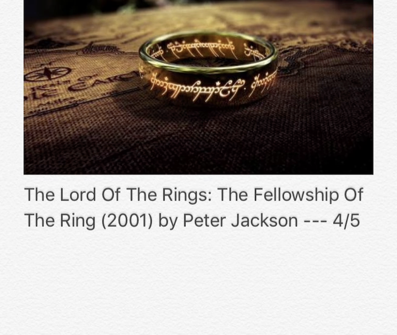 The Lord Of The Rings : The Fellowship Of The Ring