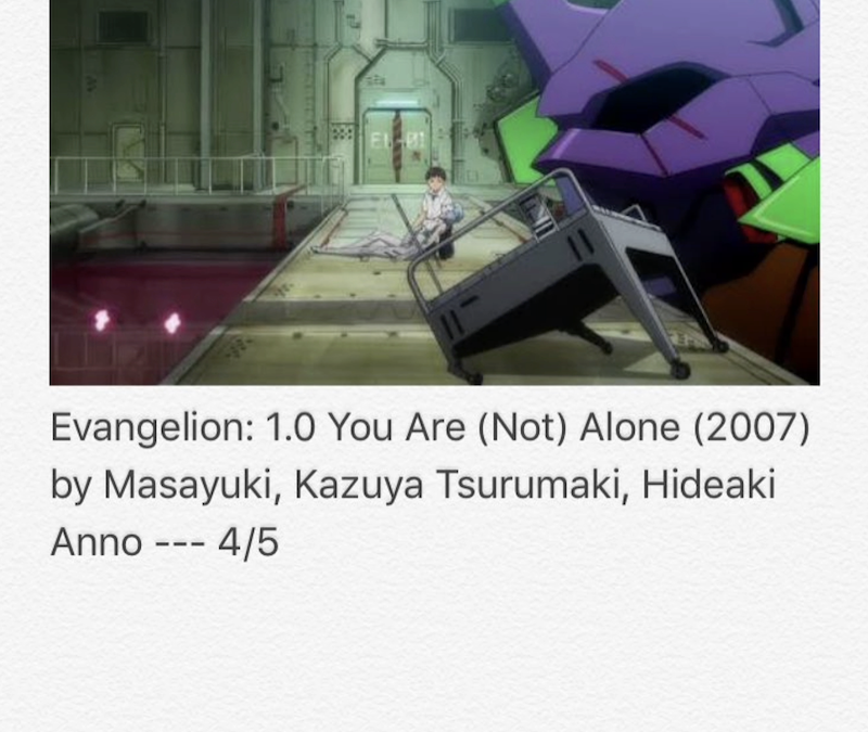 Evangelion : 1.0 You Are (Not) Alone