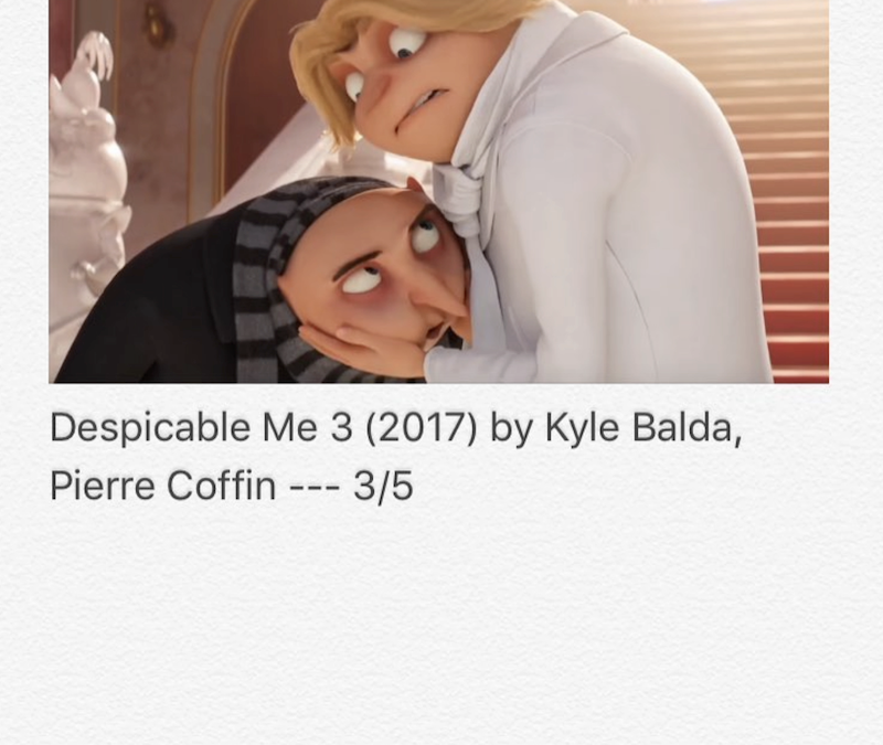 Despicable Me 3