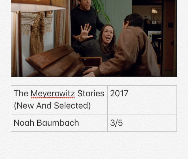 The Meyerowitz Stories (New And Selected)
