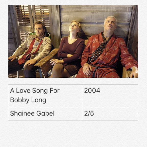 A Love Song For Bobby Long