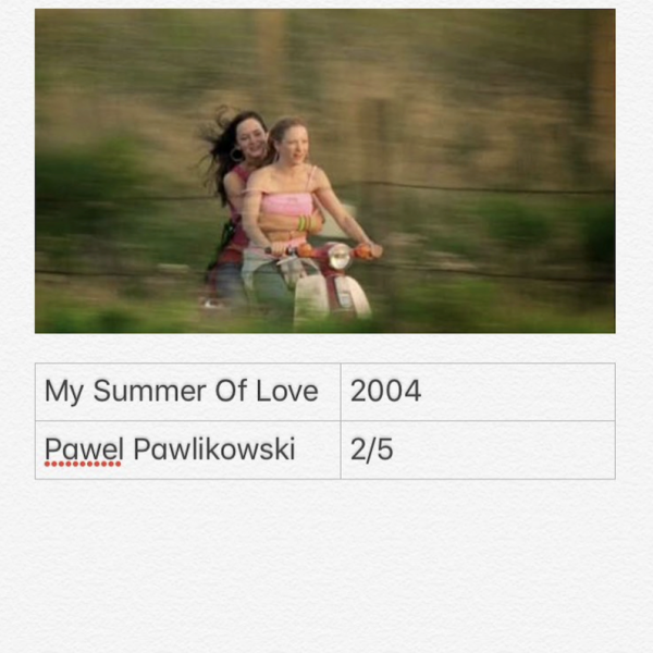 My Summer Of Love