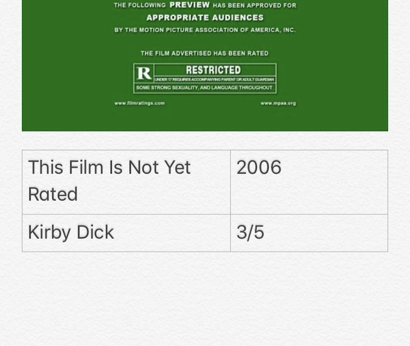 This Film Is Not Yet Rated