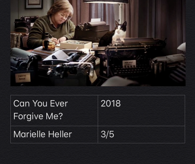 Can You Ever Forgive Me?