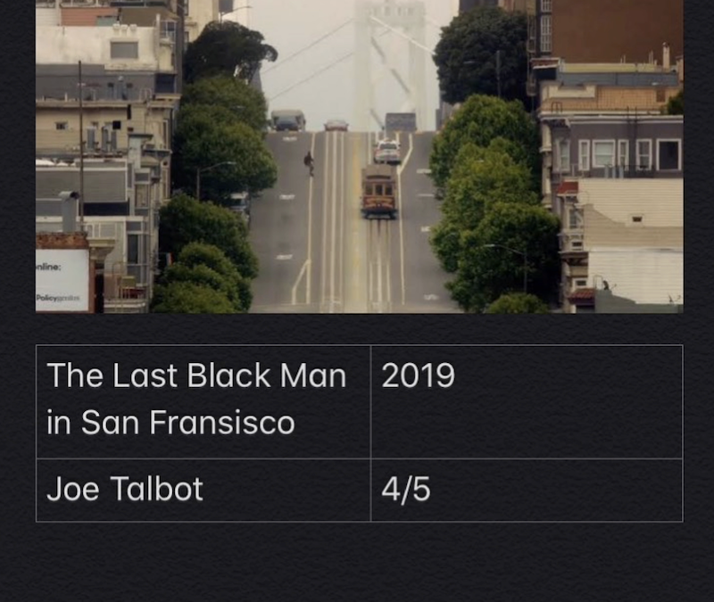 The Last Black Man In San Fransisco