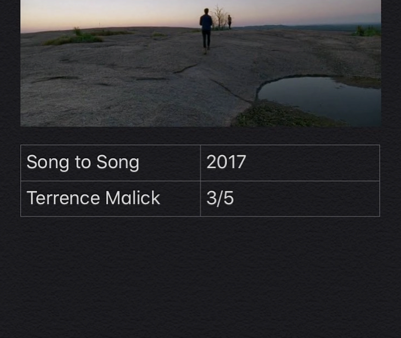 Song To Song
