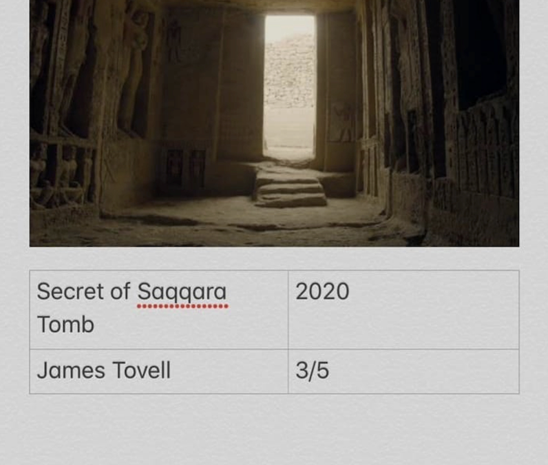Secret Of Saqqara Tomb