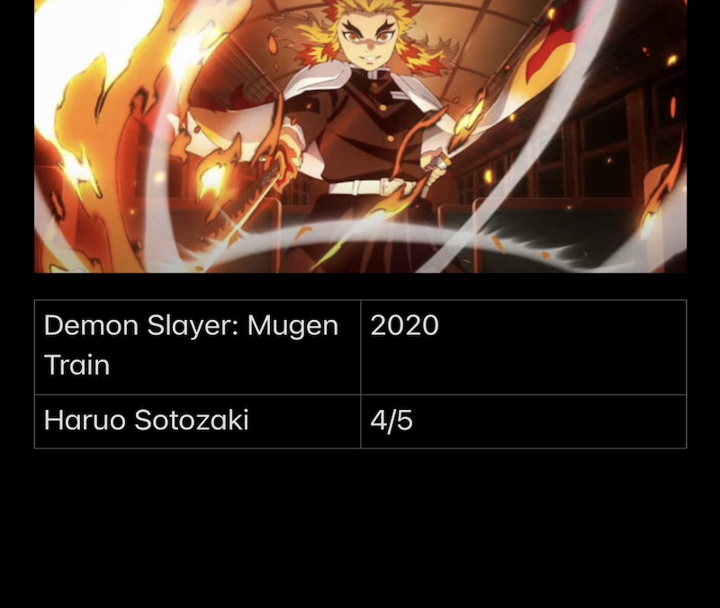 Demon Slayer : Mugen Train