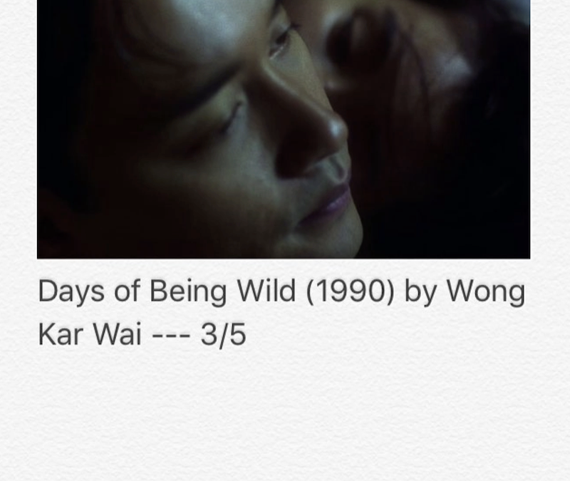 Days Of Being Wild