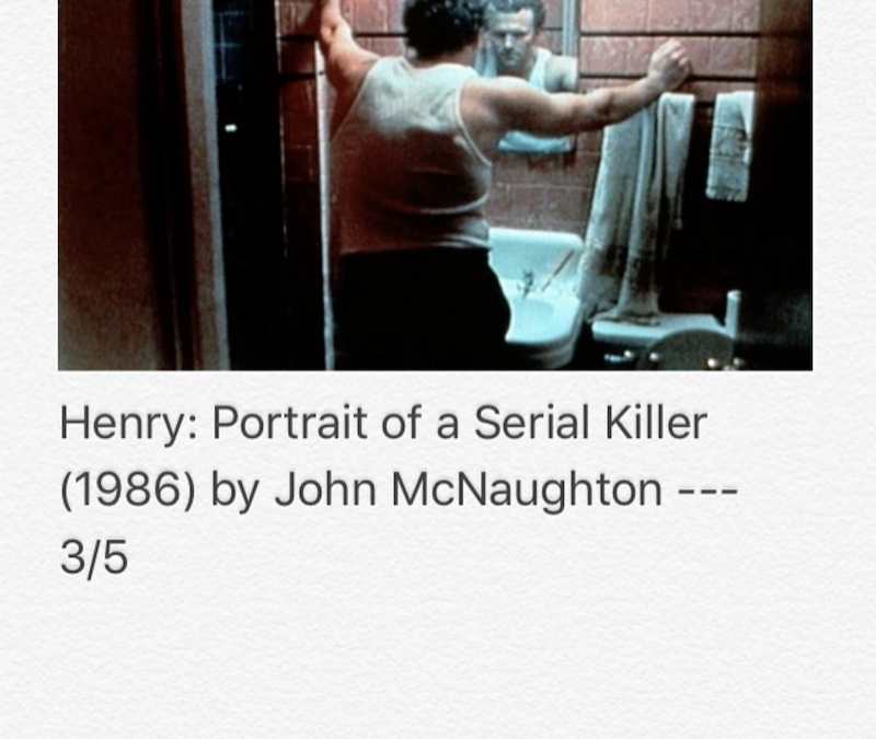 Henry : Portrait Of A Serial Killer