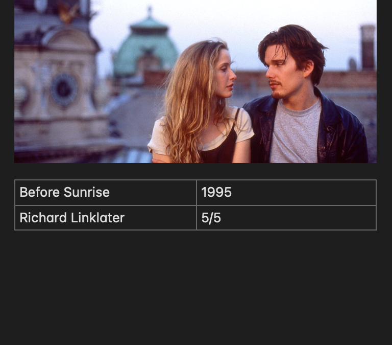Before Sunrise