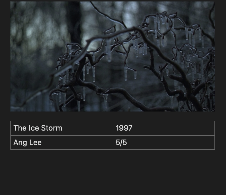 The Ice Storm