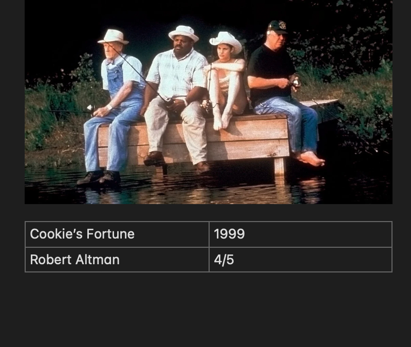 Cookie’s Fortune