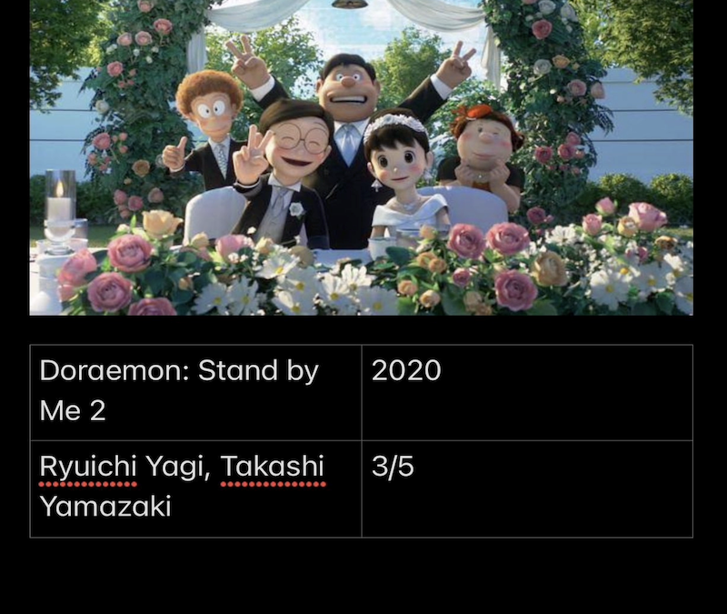 Doraemon : Stand By Me 2