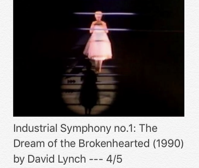 Industrial Symphony no.1 : The Dream Of The Brokenhearted